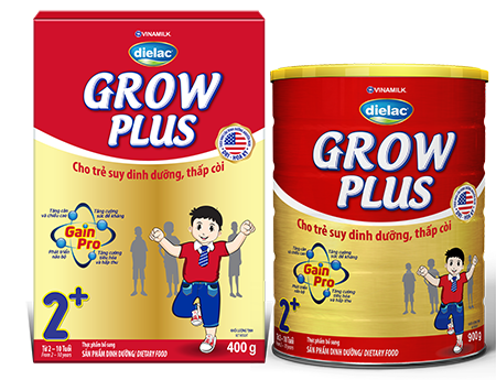 Sữa bột Grow Plus giúp cải thiện suy dinh dưỡng cho trẻ em