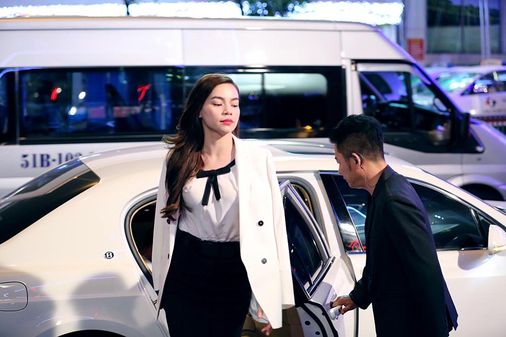 Hồ Ngọc Hà trên phim trường