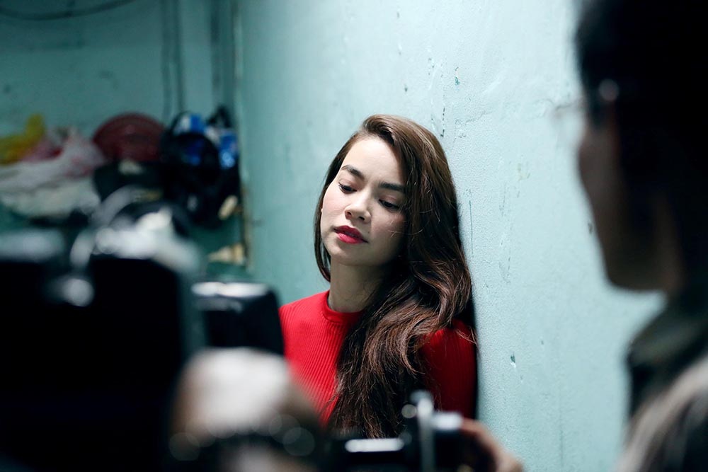 Hồ Ngọc Hà trên phim trường