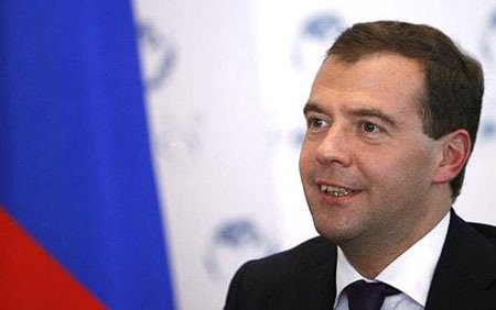 Ngọn lửa vĩnh cửu Tình yêu nước Nga - 1 Thủ tướng Nga D. Medvedev