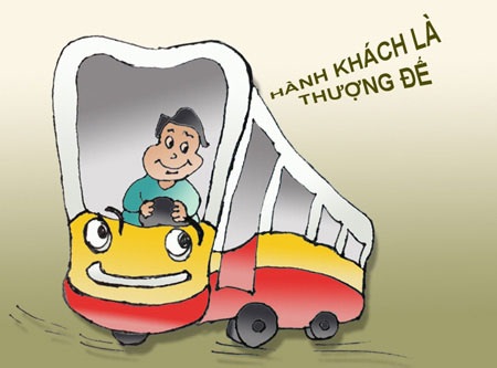 Thư gửi Thứ trưởng GTVT: Về tuyến đường hành khách không là Thượng Đế - 1 (minh họa: Ngọc Diệp)