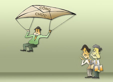 Công chức “cắp ô”: Nhìn thẳng khác hẳn nhìn nghiêng - 2 (minh họa: Ngọc Diệp)