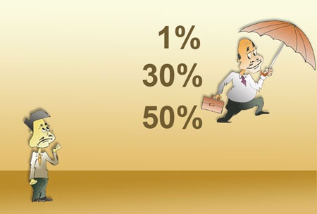 “Bong bóng” công chức cắp ô…không thể nổ? - 1 (minh họa: Ngọc Diệp)