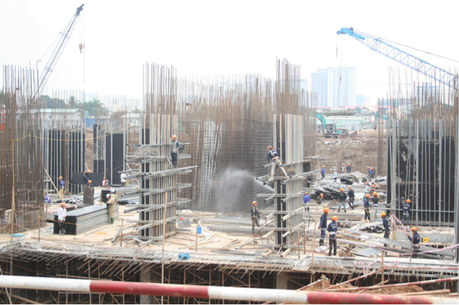 Công trường Goldmark City những ngày tháng 3/2015