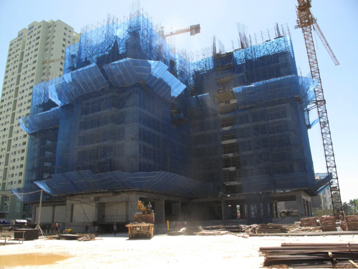 Công trường Goldmark City những ngày tháng 3/2015