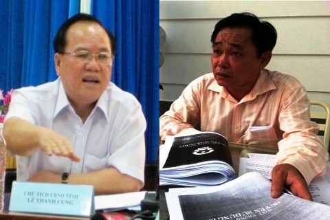 Bình Dương thiệt gì qua vụ Dũng “lò vôi”? - 1 Ông Lê Thanh Cung – Chủ tịch UBND tỉnh Bình Dương và đại gia Huỳnh Uy Dũng