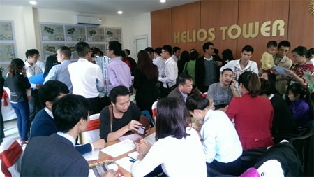 Mở bán căn hộ cách Hồ Hoàn Kiếm 7 phút đi xe chỉ 1,4 tỷ/căn - 2 Hình ảnh lễ ra mắt căn hộ Helios Tower ngày 23/11/2014