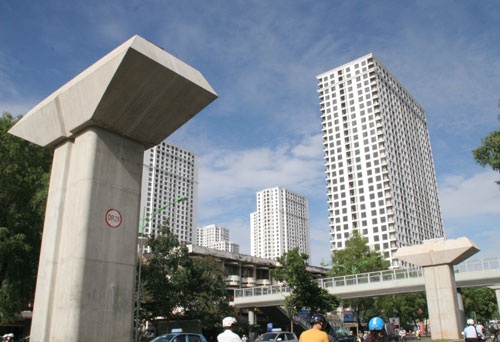 Nhiều dự án BĐS sẽ ăn theo Metro. (Ảnh: D.Anh)