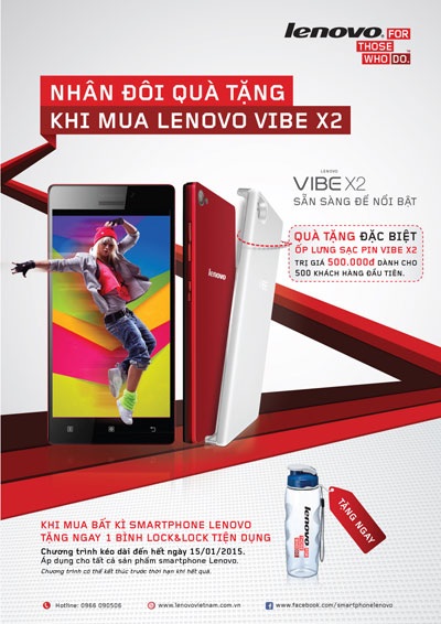 Nhân đôi quà tặng khi mua Lenovo VIBE X2 - 1 Nhân đôi quà tặng khi mua Lenovo VIBE X2