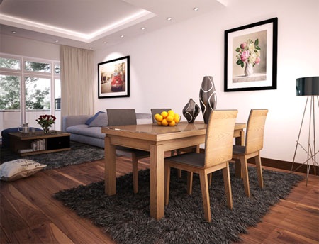 Ưu đãi nội thất lên tới 200 triệu đồng khi mua căn hộ R4 Vinhome Royal City - 4 Hình ảnh mẫu căn hộ với gói nội thất màu walnut