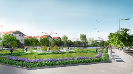 Sắp mở bán chung cư cao cấp ngay đường Hoàng Quốc Việt chỉ từ 1,3 tỷ/căn - 3 Vườn hoa, sân tenis trong khuôn viên KĐT