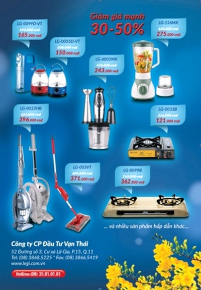 Một số hàng trưng bày trong chương trình