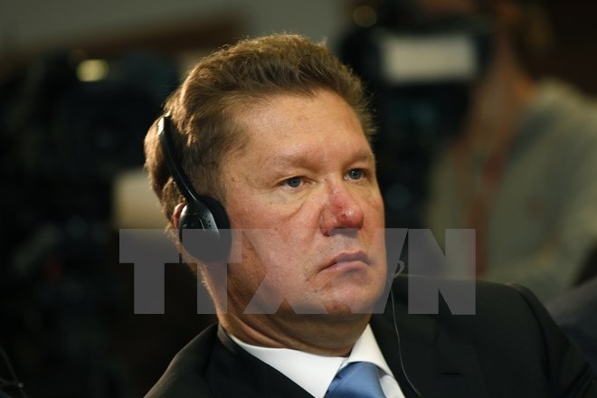 Gazprom: Nga bắt đầu cung cấp khí đốt cho miền Đông Ukraine - 1 Người đứng đầu công ty năng lượng Gazprom Alexei Miller. (Nguồn: AFP/TTXVN)