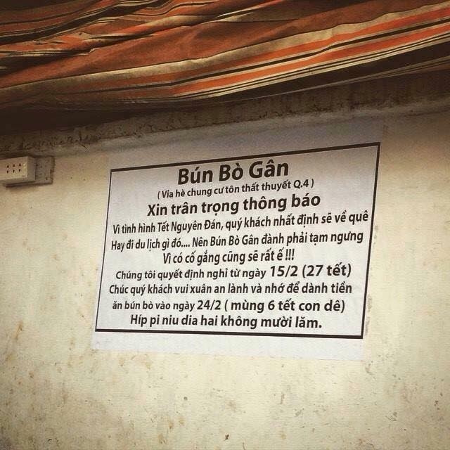 Lạ lùng: Ăn không được chê, không nói xấu chủ quán - 2 Bảng nội quy gồm 5 điều mà khách hàng cần phải biết trước khi ăn của quán Bún Gân Bò