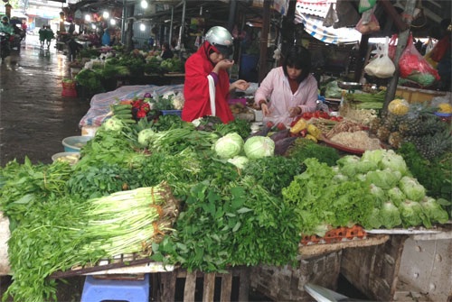 Hà Nội: Giật mình mớ rau muống đắt ngang 3 lạng thịt - 1 Một mớ rau muống có giá 25.000-30.000 đồng/mớ