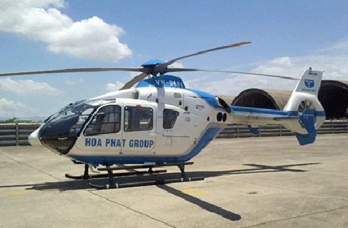 Chủ tịch Hoà Phát bán máy bay riêng - 1 Chiếc trực thăng EC 135P2i của Tập đoàn Hòa Phát đã được bán cho Công ty VinaCopter của Hồng Kông