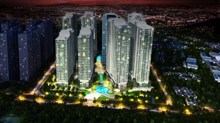 Đất Xanh miền Bắc độc quyền phân phối tòa căn hộ đẳng cấp Park 3 - Vinhomes Times City - Park Hill - 2 Phối cảnh tổng thể Vinhomes Times City – Park Hill