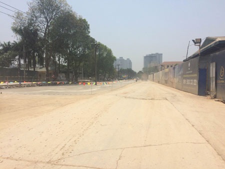 Mở bán giai đoạn 2, Goldmark City chưa hạ nhiệt - 2 Đường Nguyễn Cơ Thạch kéo dài chạy qua dự án Goldmark City, ảnh cập nhật ngày 20.04.2015