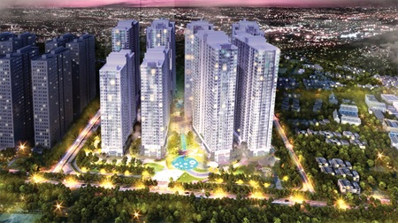 Căn hộ diện tích nhỏ để cho thuê lại hút khách - 1 Phối cảnh tổng thể Vinhomes Times City Park Hill