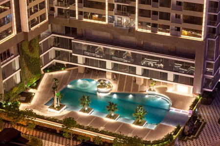 Toàn cảnh Thang Long Number One từ trên cao