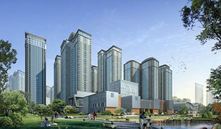 Goldmark City, “Chạy đua nước rút” trước giờ tăng giá - 1 Phối cảnh tổng thể dự án Goldmark City, 136 Hồ Tùng Mậu, Hà Nội.