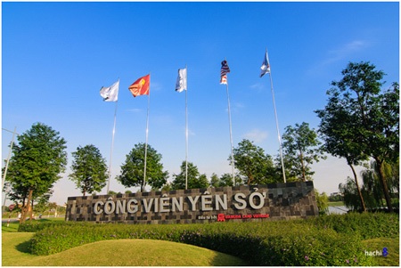 Hateco Hoàng Mai: Khách “chuộng” các căn view hồ và Công viên Yên Sở - 2 Công viên Yên Sở