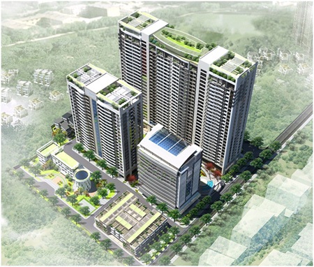 Xu hướng thị trường BĐS 2015 nóng lên ở phân khúc cao cấp - 1 Phối cảnh tổng thể dự án Tràng An Complex