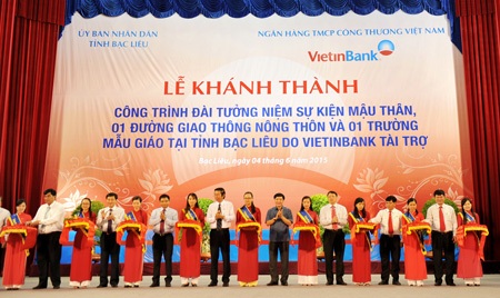 VietinBank tài trợ 40 tỷ đồng cho tỉnh Bạc Liêu - 1 VietinBank tài trợ 40 tỷ đồng cho tỉnh Bạc Liêu
