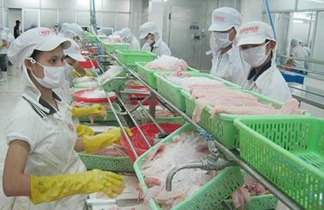 Tôm, cá cũng oằn mình cõng phí - 1 Việc phải đóng phí cao làm giảm sức cạnh tranh của thủy sản xuất khẩu. Ảnh: Quang Huy