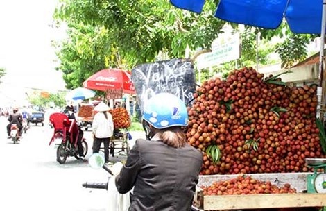 Trái cây cùng lúc từ nhiều nơi đổ về Sài Gòn nên giá rớt thê thảm. Ảnh: Tú Uyên