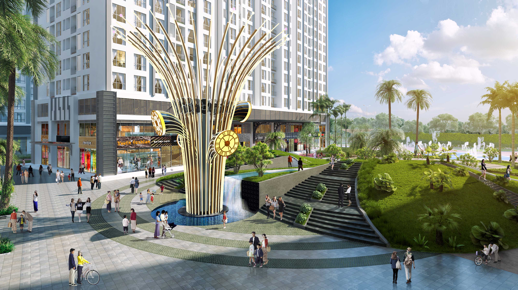 Tháp đồng hồ - điểm nhấn tại quảng trường trung tâm