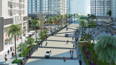 Tuyến phố đi dạo và mua sắm sầm uất