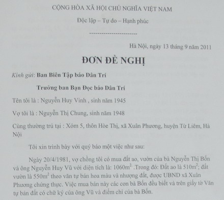 Bài 1: Qua 4 phiên tòa, bị đơn vẫn kêu oan - 1 Bài 1: Qua 4 phiên tòa, bị đơn vẫn kêu oan - 1