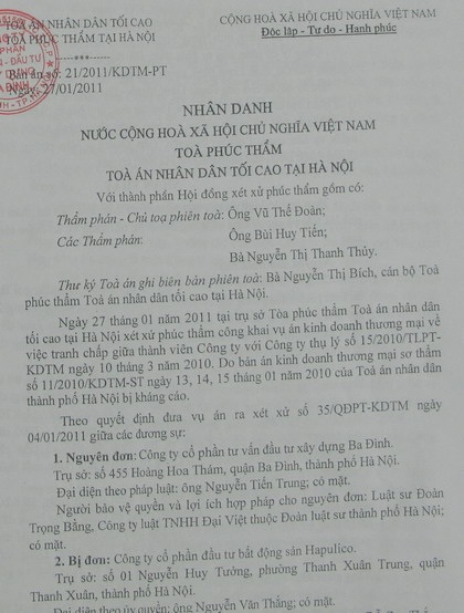 Vừa được “minh oan” lại phải đối mặt với phán quyết mới - 1 Vừa được “minh oan” lại phải đối mặt với phán quyết mới - 1