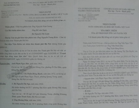 Nhiều “uẩn khúc” của một bản án phúc thẩm - 1 Nhiều “uẩn khúc” của một bản án phúc thẩm - 1