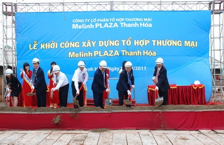 Khởi công dự án tổ hợp thương mại Melinh Plaza tại Thanh Hóa - 1 Khởi công dự án tổ hợp thương mại Melinh Plaza tại Thanh Hóa - 1
