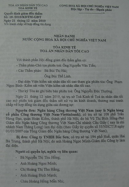 Bài 10: Viện KSND Tối cao vào cuộc vụ thi hành án tại 194 phố Huế - 2 Quyết định Giám đốc thẩm số 18/2010/KDTM – GĐT của TAND Tối cao