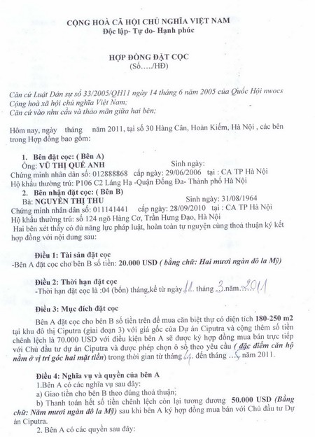 Khách hàng “sập bẫy” vì gặp “cò” đất rởm tại Ciputra - 1 Khách hàng “sập bẫy” vì gặp “cò” đất rởm tại Ciputra - 1