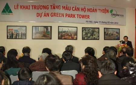 Hà Nội: Khai trương tầng mẫu căn hộ tòa nhà Green Park Tower - 1 Hà Nội: Khai trương tầng mẫu căn hộ tòa nhà Green Park Tower - 1