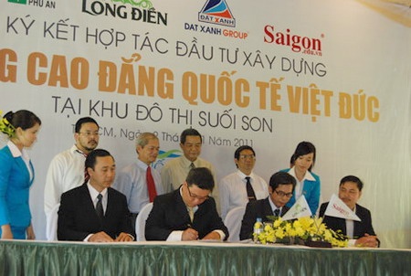 Hợp tác đầu tư xây dựng Trường Cao đẳng Quốc tế Việt Đức tại KĐT Suối Son - 1 Hợp tác đầu tư xây dựng Trường Cao đẳng Quốc tế Việt Đức tại KĐT Suối Son - 1
