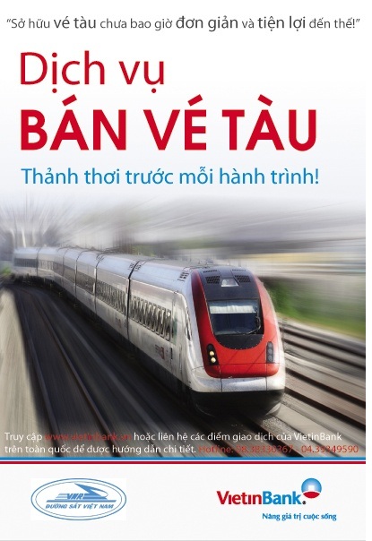 Thanh toán vé tàu trên toàn hệ thống VietinBank - 1 Thanh toán vé tàu trên toàn hệ thống VietinBank - 1