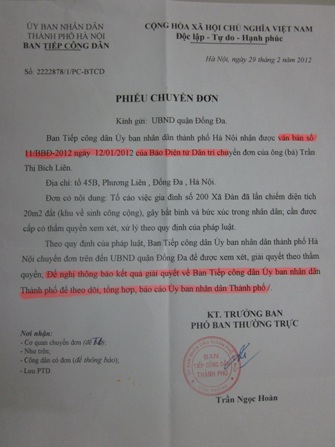 Yêu cầu Thanh tra quận Đống Đa kiểm tra vấn đề Dân trí nêu - 2 Yêu cầu Thanh tra quận Đống Đa kiểm tra vấn đề Dân trí nêu