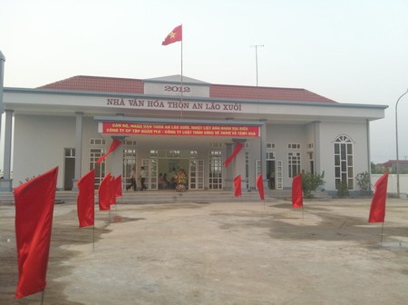 Tập đoàn FLC hỗ trợ thôn An Lão Xuôi xây dựng nhà văn hóa - 1 Tập đoàn FLC hỗ trợ thôn An Lão Xuôi xây dựng nhà văn hóa