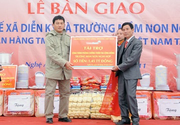 VietinBank: Bàn giao Trạm y tế và Trường mầm non tại Nghệ An - 1 VietinBank: Bàn giao Trạm y tế và Trường mầm non tại Nghệ An - 1