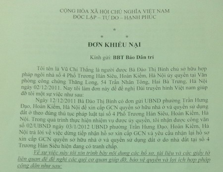 Hà Nội: Dân “sống mòn” chờ sổ đỏ tại phường Trần Hưng Đạo