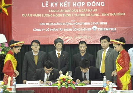 Tập đoàn Thiên Phú cung cấp gói thầu hơn 2 triệu USD tại Thái Bình - 1 Tập đoàn Thiên Phú cung cấp gói thầu hơn 2 triệu USD tại Thái Bình - 1