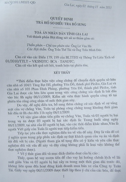 Kết tội có đủ căn cứ? - 1 Kết tội có đủ căn cứ?