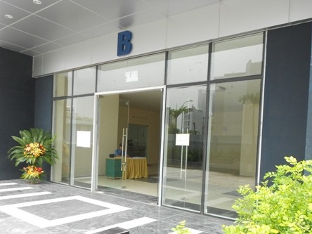 Sảnh chính tòa tháp cư dân đã được bàn giao cho CBRE vào quản lý