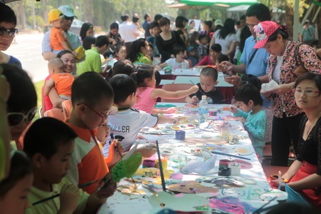 Náo nức trung thu Xanh Ecopark - 5 Phố Hàng Mã thu nhỏ giữa Ecopark