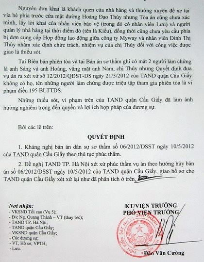 Vụ kiện nhà hàng My Way: Chơi trò “tung hứng” của thi ca trong công lý - 2 Bà Lê Thị Khanh, thẩm phán TAND quận Cầu Giấy, Chủ tọa phiên tòa sơ thẩm